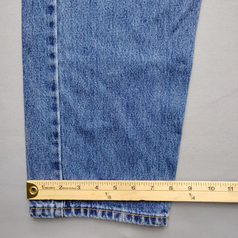 Levis 505 Regular Fit Mens Jeans 34x32 Medium Wash Blue Straight Leg Denim